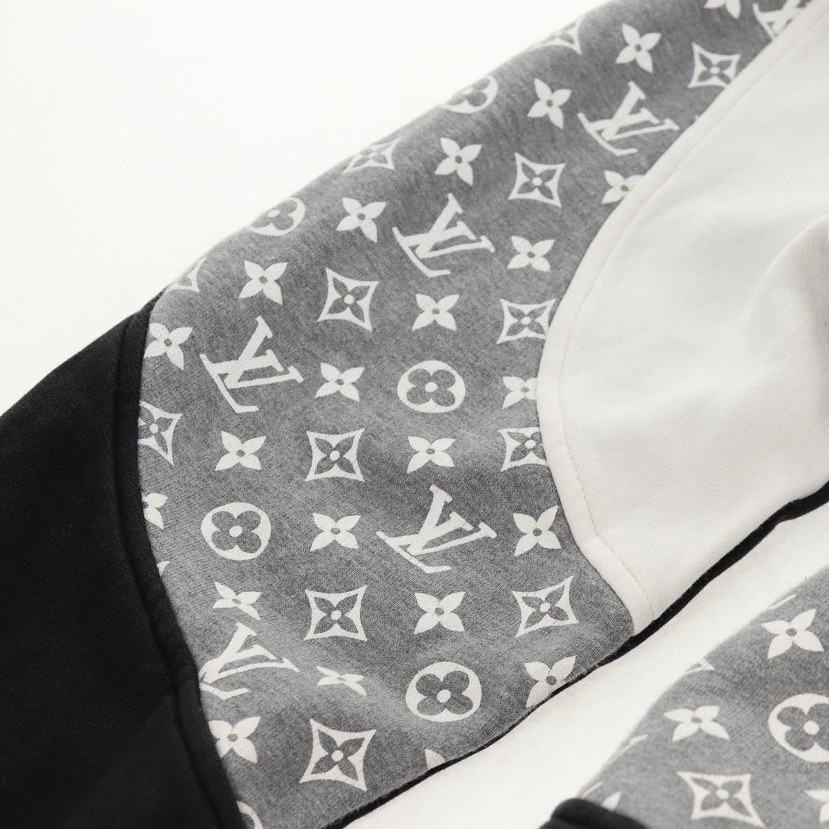 LOUIS VUITTON Parker Cotton XL White LV Auth 129781M