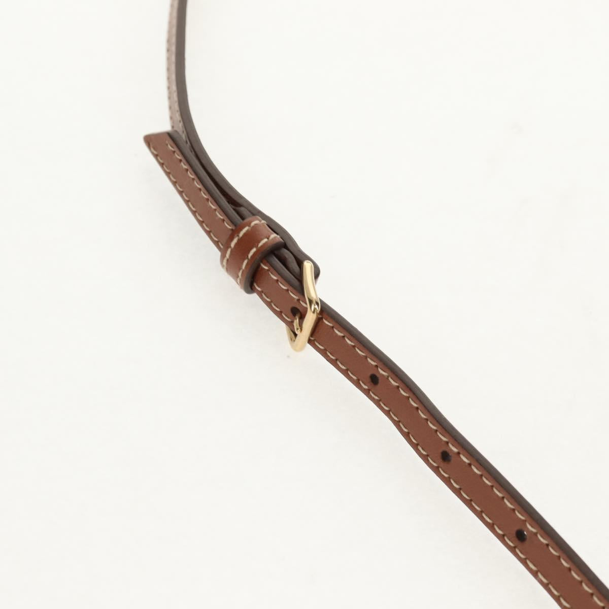 Miu Miu Shoulder Bag Raffia White Gold Auth 129783M