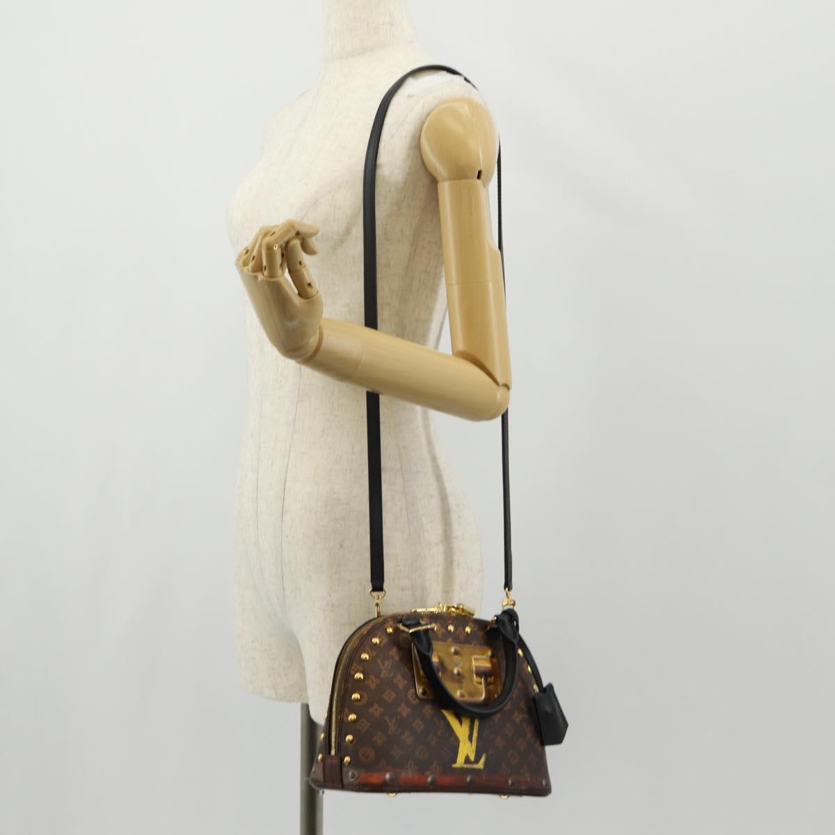 LOUIS VUITTON Monogram Trompeille Alma BB Time Trunk Bag M53152 Auth 129787M