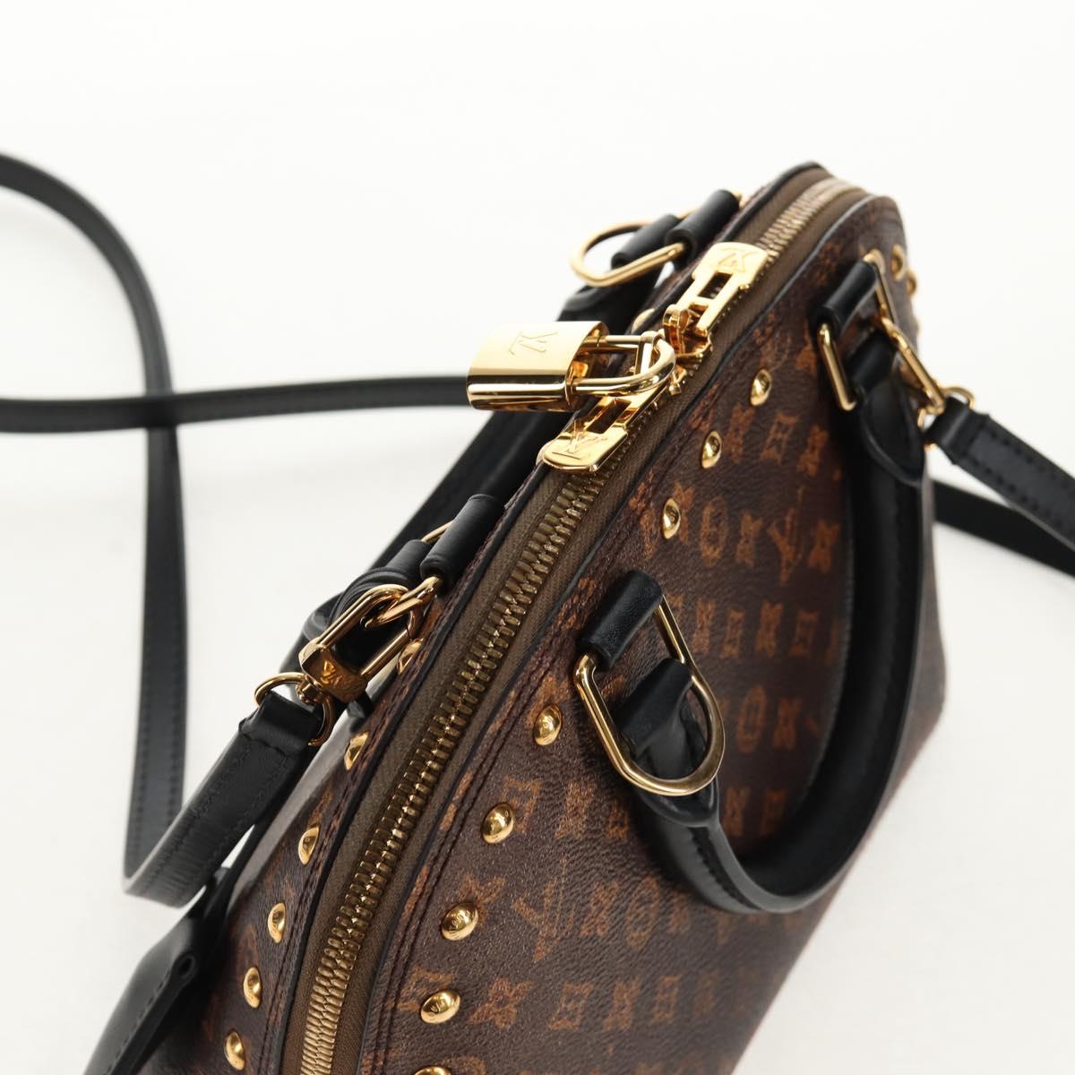 LOUIS VUITTON Monogram Trompeille Alma BB Time Trunk Bag M53152 Auth 129787M