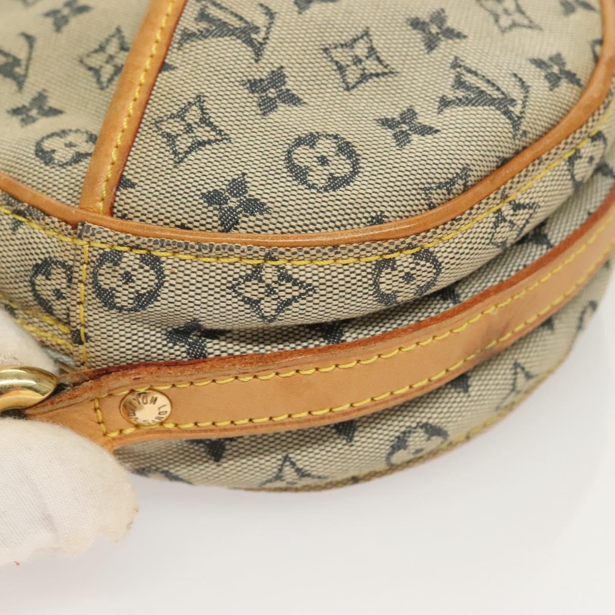 LOUIS VUITTON Monogram Mini Jeanne PM Shoulder Bag Blue M92001 LV Auth 129801
