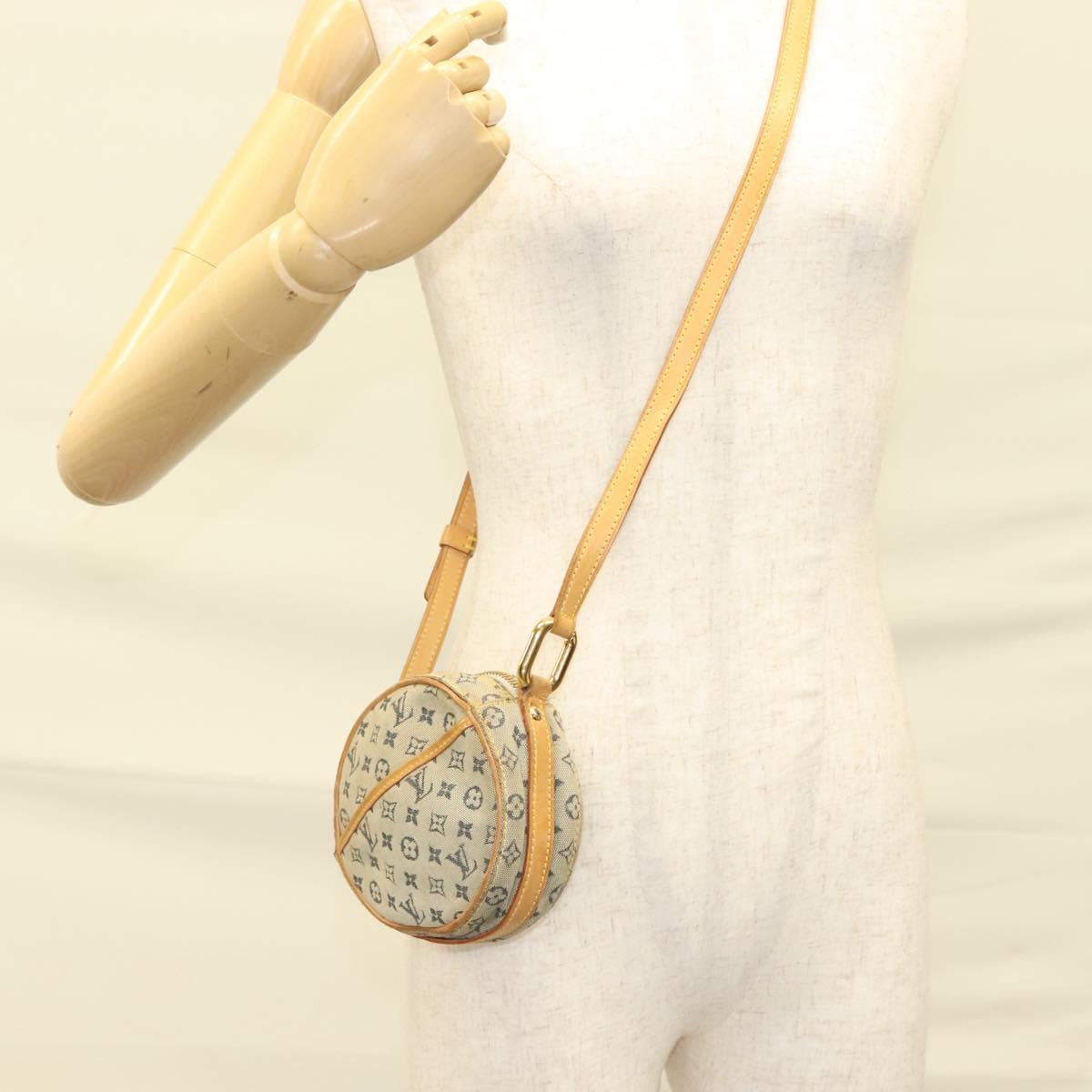 LOUIS VUITTON Monogram Mini Jeanne PM Shoulder Bag Blue M92001 LV Auth 129801