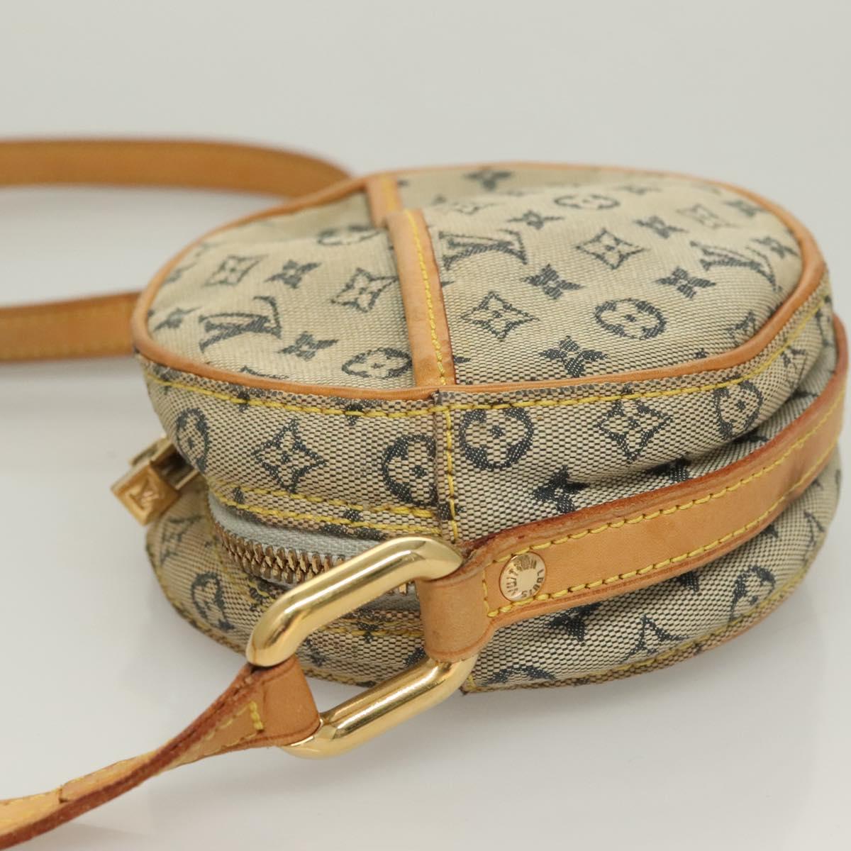 LOUIS VUITTON Monogram Mini Jeanne PM Shoulder Bag Blue M92001 LV Auth 129801