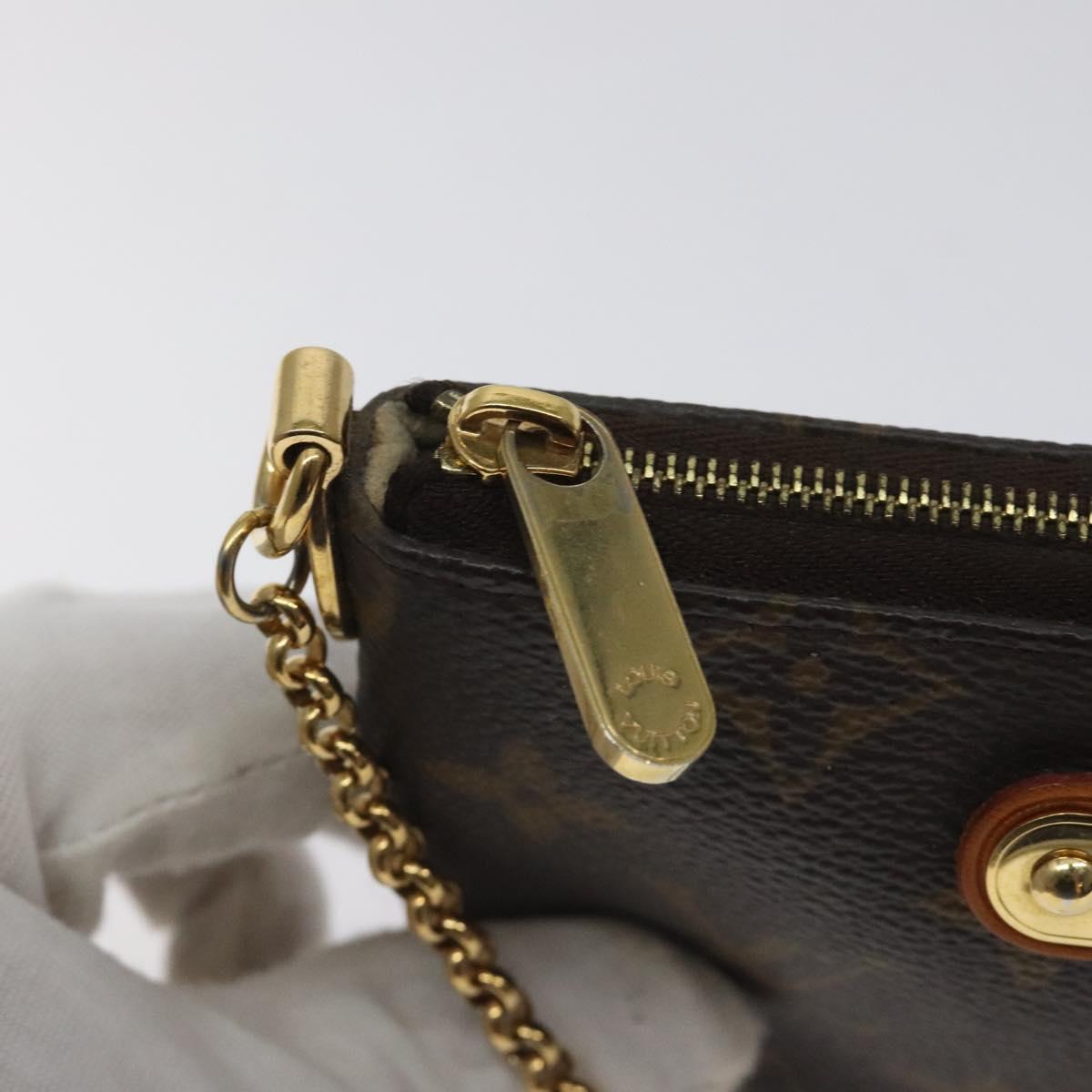 LOUIS VUITTON Monogram Pochette Mira PM Accessory Pouch M60095 LV Auth 129805V