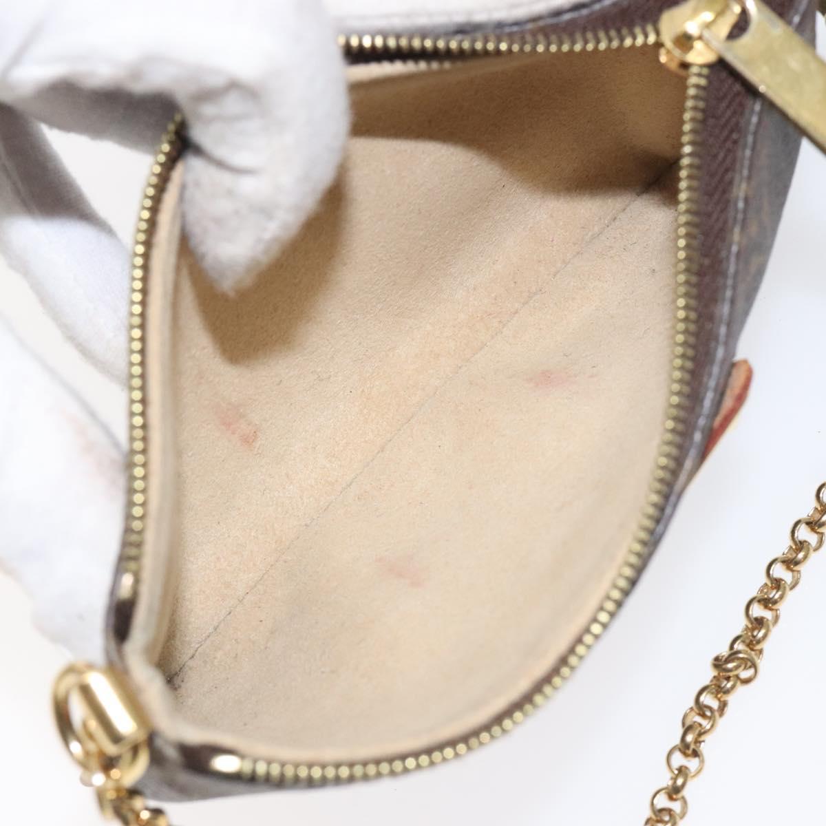 LOUIS VUITTON Monogram Pochette Mira PM Accessory Pouch M60095 LV Auth 129805