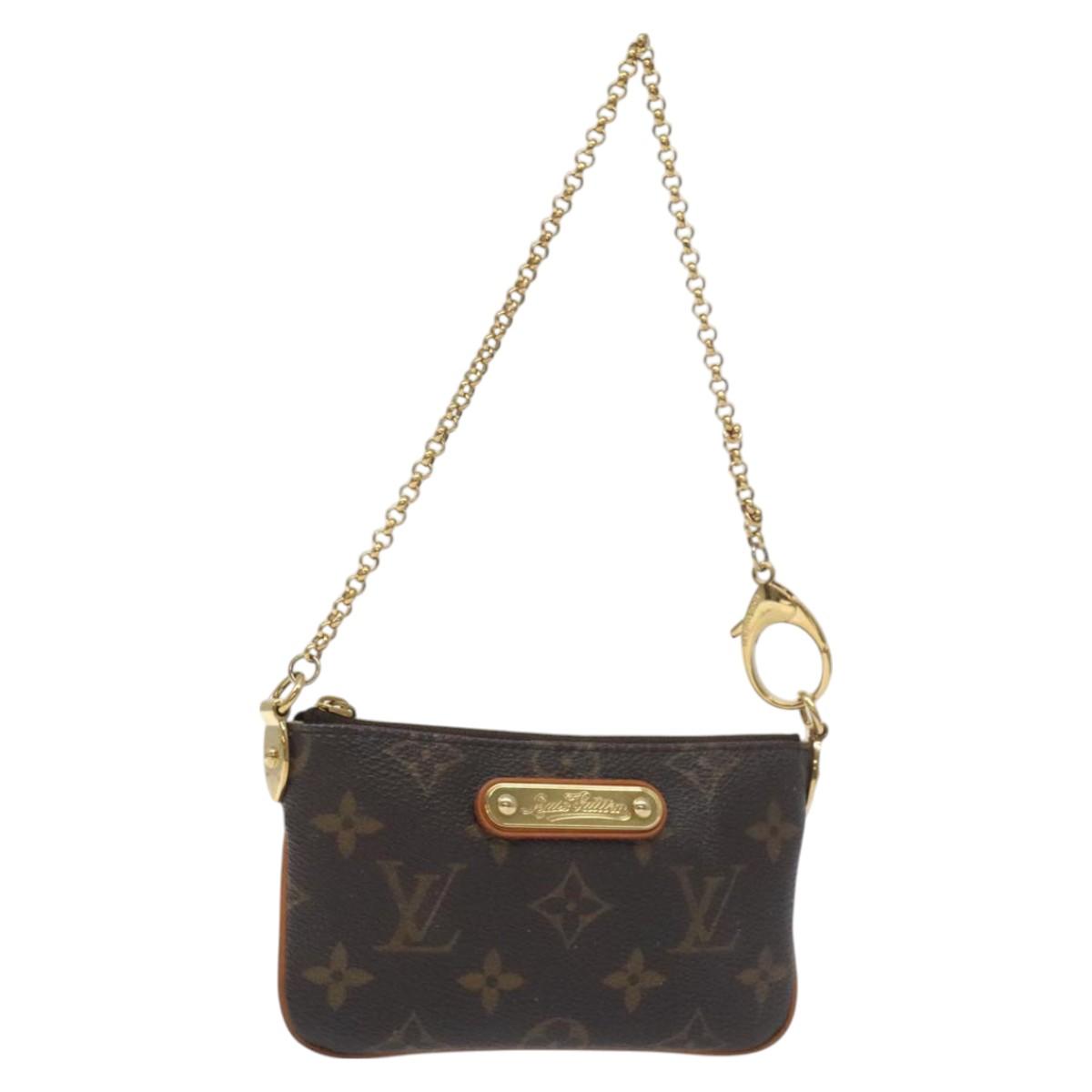 LOUIS VUITTON Monogram Pochette Mira PM Accessory Pouch M60095 LV Auth 129805V