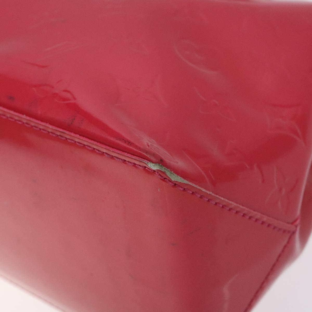 LOUIS VUITTON Monogram Vernis Wilshire PM Hand Bag Rose Pop M93643 Auth 129819