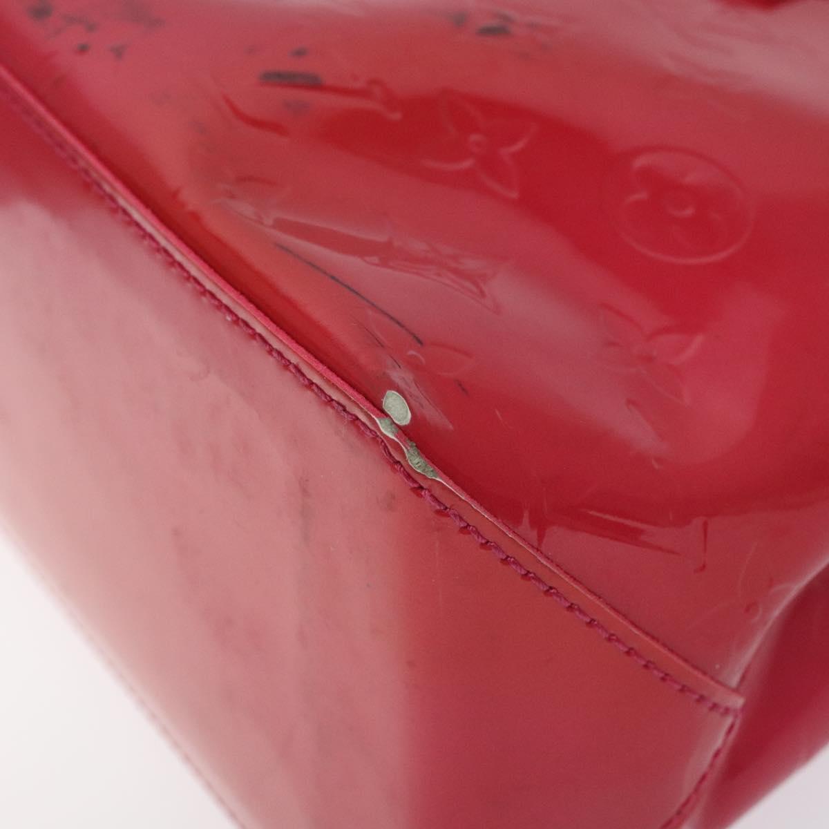 LOUIS VUITTON Monogram Vernis Wilshire PM Hand Bag Rose Pop M93643 Auth 129819