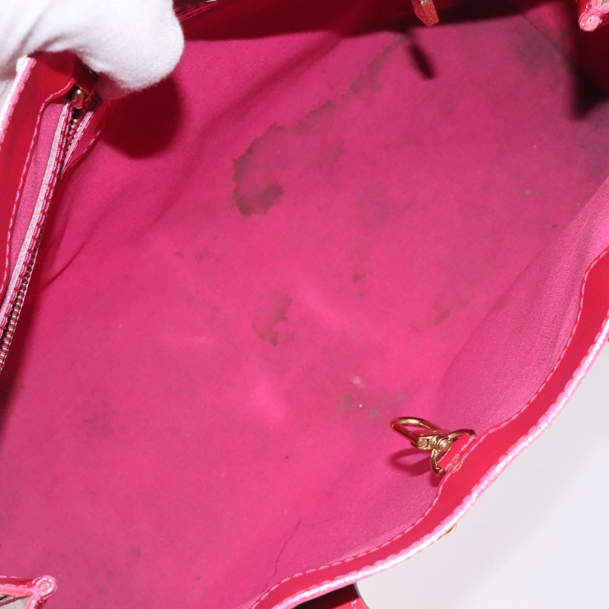 LOUIS VUITTON Monogram Vernis Wilshire PM Hand Bag Rose Pop M93643 Auth 129819