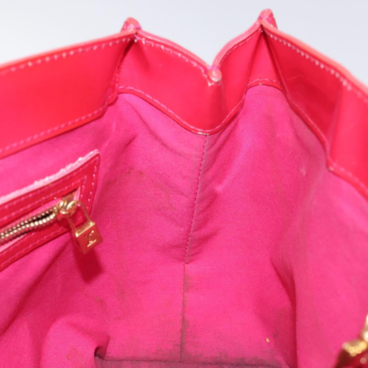 LOUIS VUITTON Monogram Vernis Wilshire PM Hand Bag Rose Pop M93643 Auth 129819