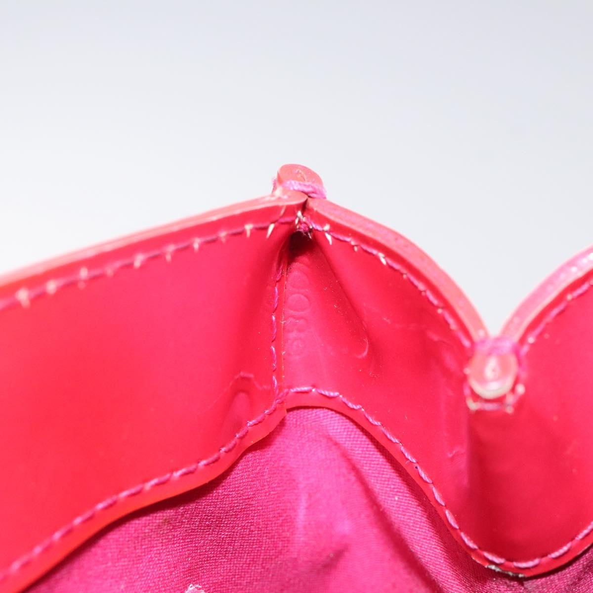 LOUIS VUITTON Monogram Vernis Wilshire PM Hand Bag Rose Pop M93643 Auth 129819