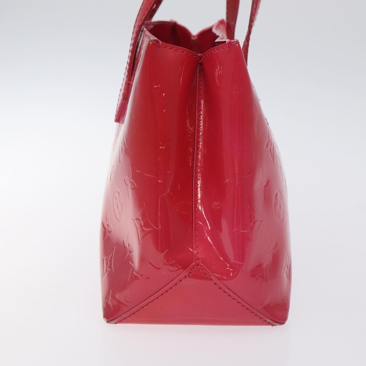 LOUIS VUITTON Monogram Vernis Wilshire PM Hand Bag Rose Pop M93643 Auth 129819