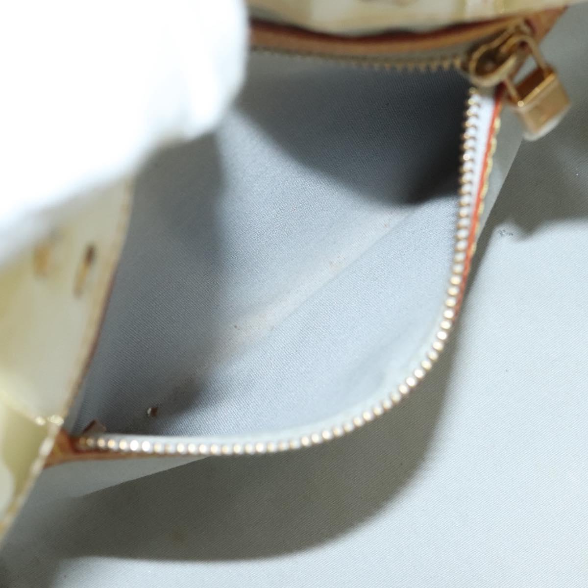 LOUIS VUITTON Monogram Vernis Reade PM Hand Bag Perle M91336 LV Auth 129822