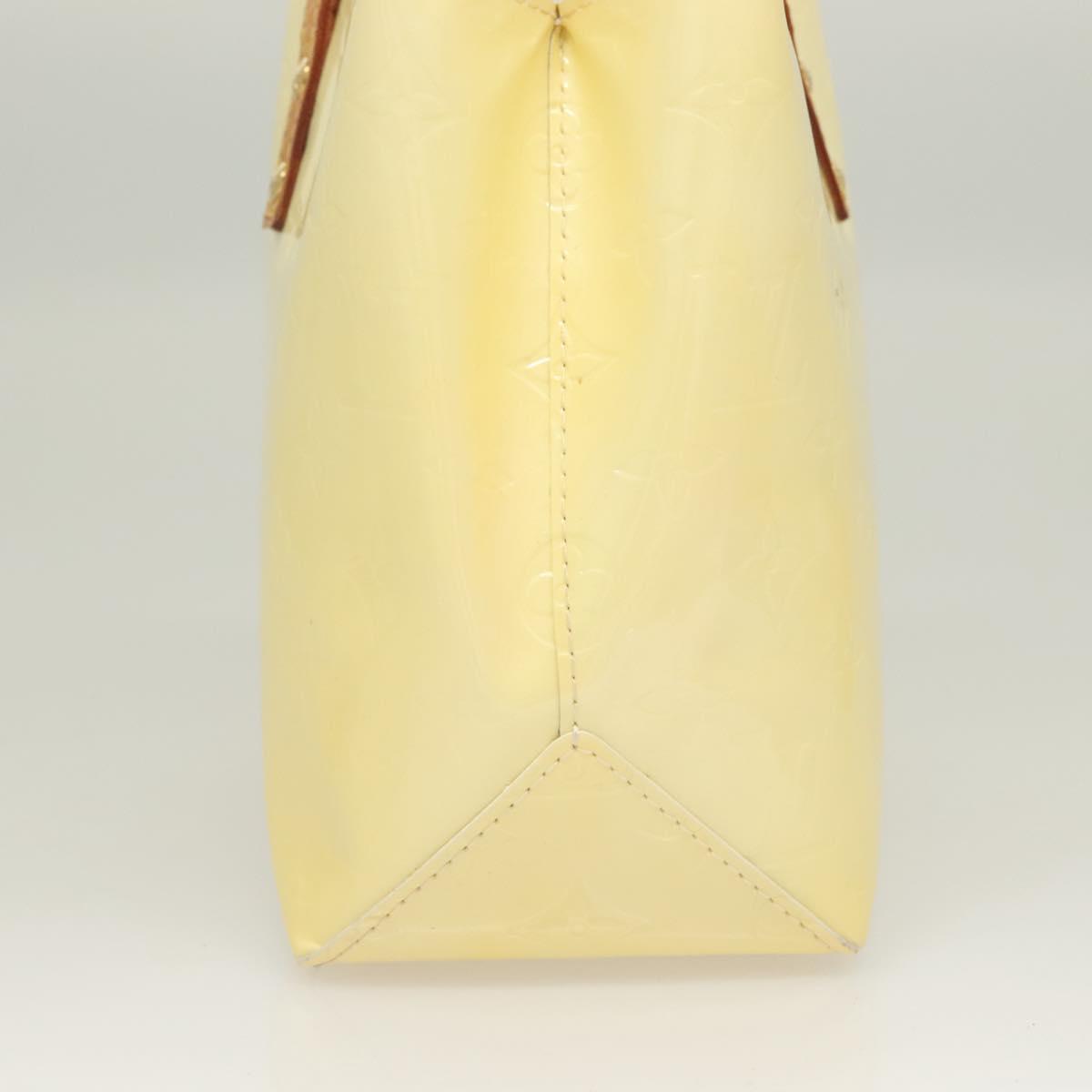 LOUIS VUITTON Monogram Vernis Reade PM Hand Bag Perle M91336 LV Auth 129822