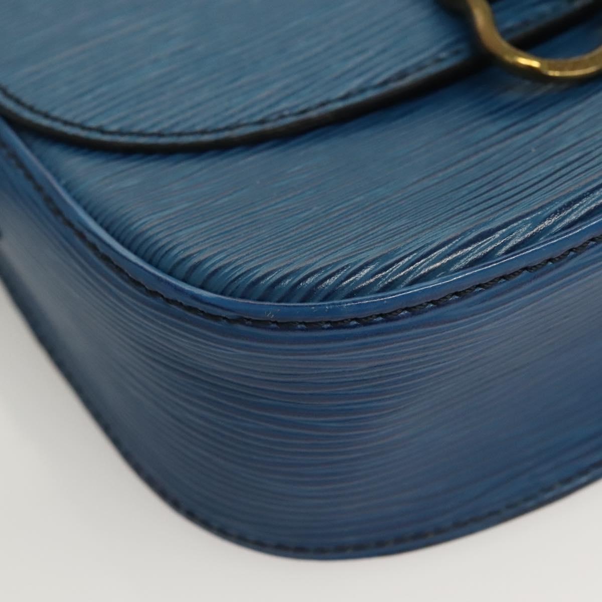 LOUIS VUITTON Epi Saint Cloud PM Shoulder Bag Blue M52195 LV Auth 129833