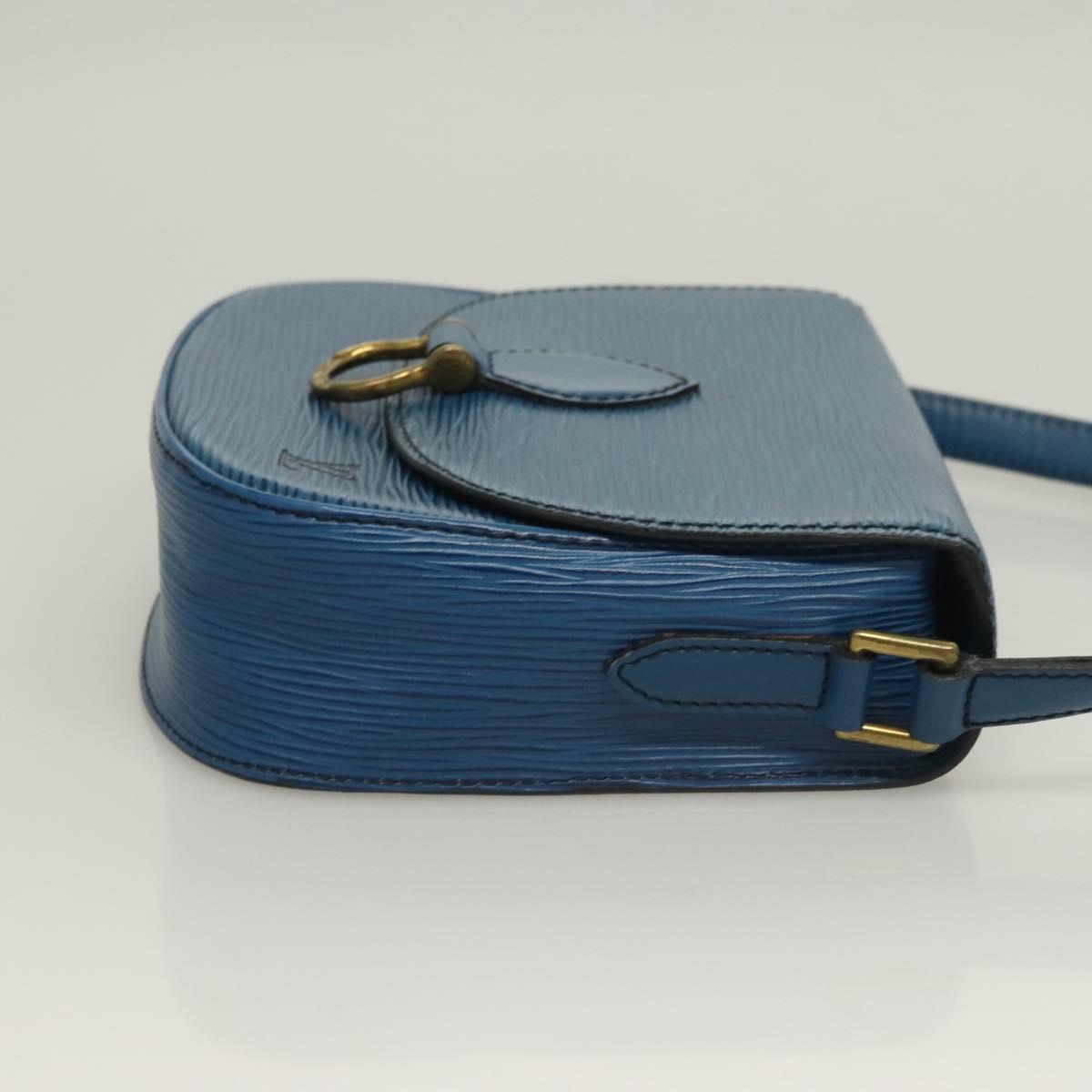 LOUIS VUITTON Epi Saint Cloud PM Shoulder Bag Blue M52195 LV Auth 129833