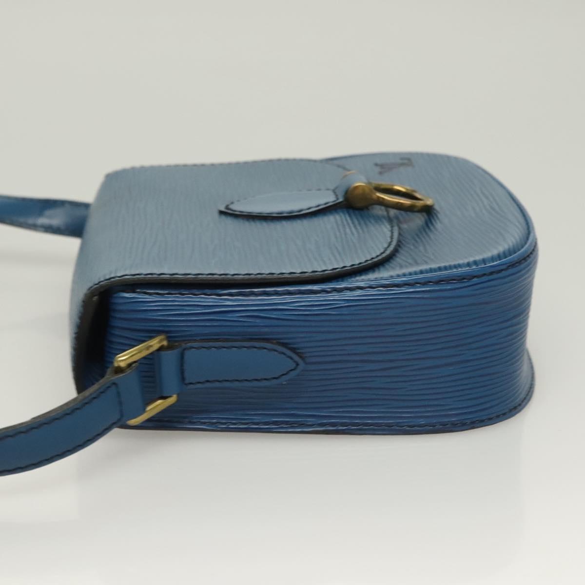 LOUIS VUITTON Epi Saint Cloud PM Shoulder Bag Blue M52195 LV Auth 129833