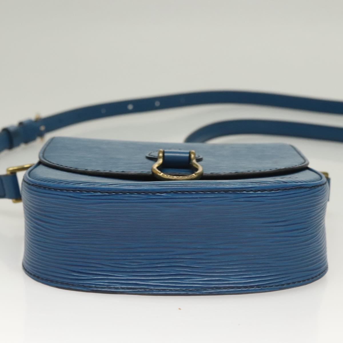 LOUIS VUITTON Epi Saint Cloud PM Shoulder Bag Blue M52195 LV Auth 129833