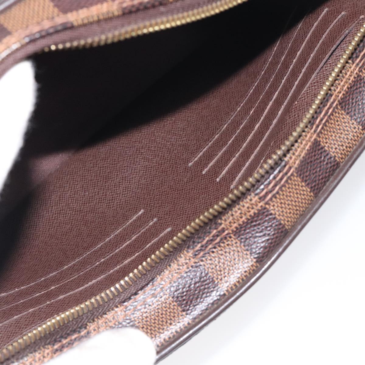 LOUIS VUITTON Damier Ebene Pochette Saint Paul Clutch Bag N41219 LV Auth 129836