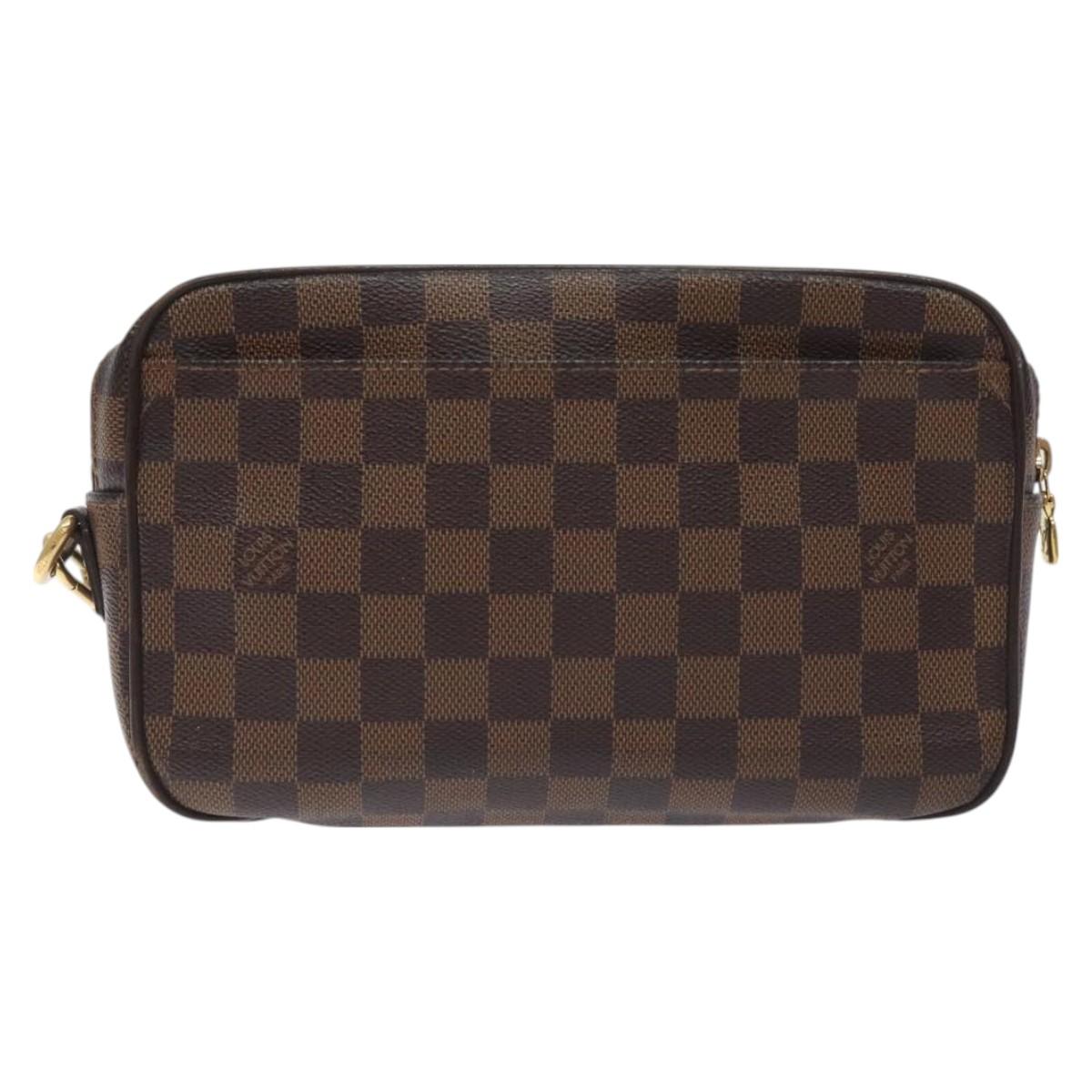 LOUIS VUITTON Damier Ebene Pochette Saint Paul Clutch Bag N41219 LV Auth 129836
