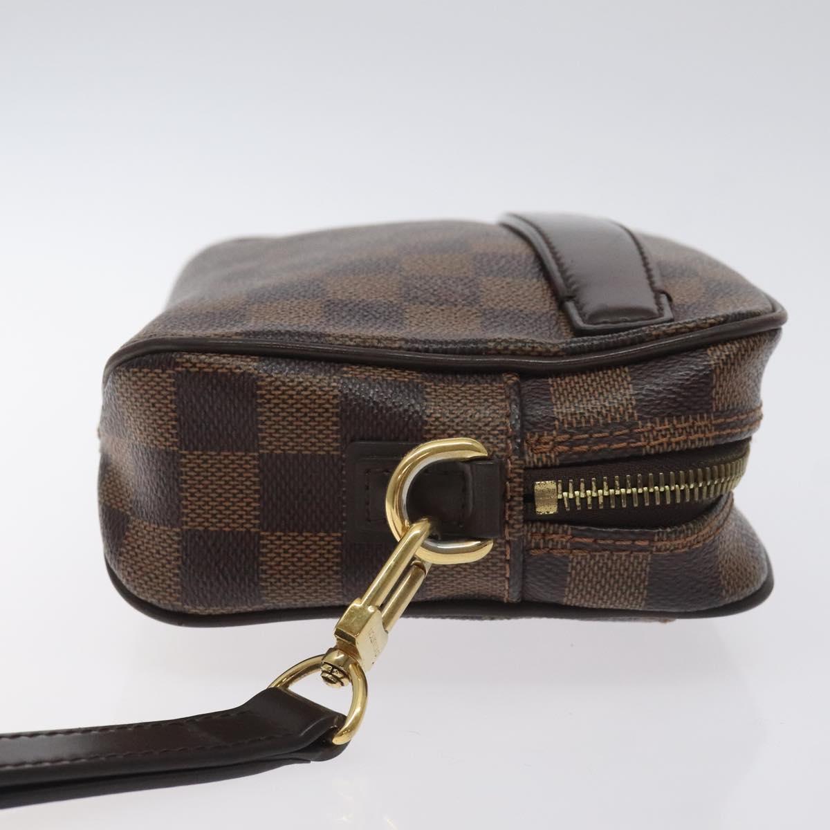 LOUIS VUITTON Damier Ebene Pochette Saint Paul Clutch Bag N41219 LV Auth 129836