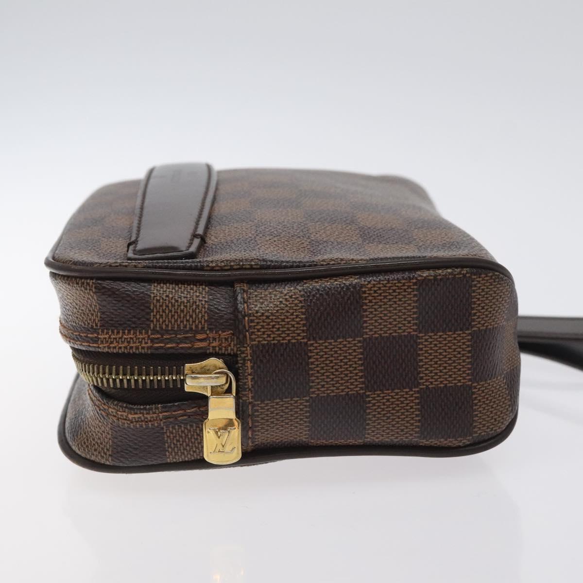LOUIS VUITTON Damier Ebene Pochette Saint Paul Clutch Bag N41219 LV Auth 129836