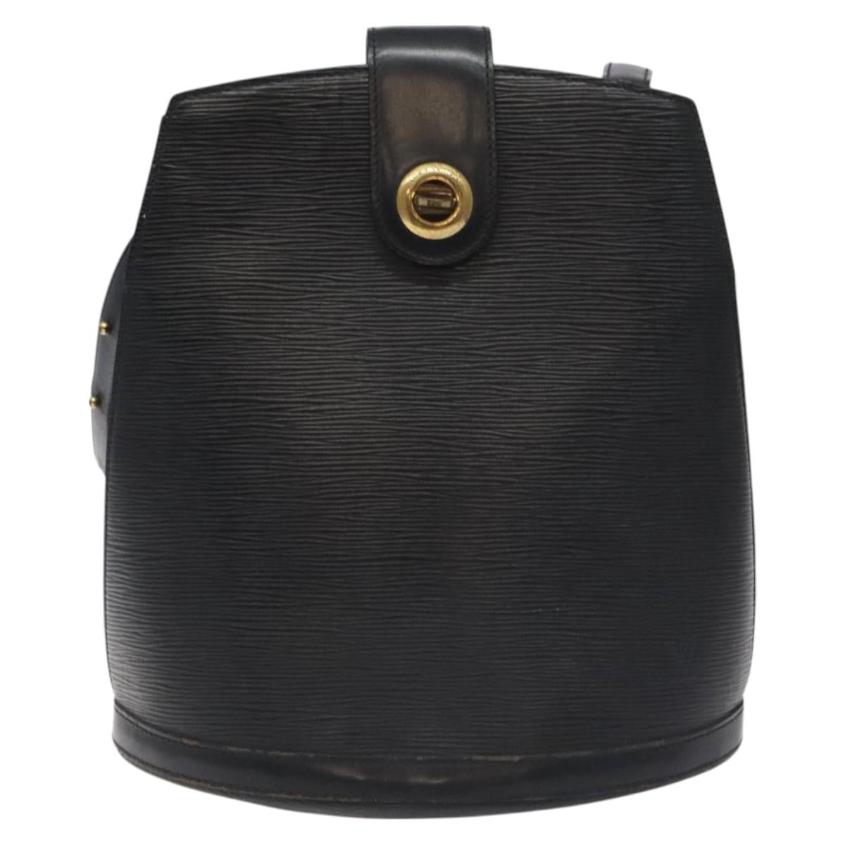 LOUIS VUITTON Epi Cluny Shoulder Bag Black M52252 LV Auth 129841