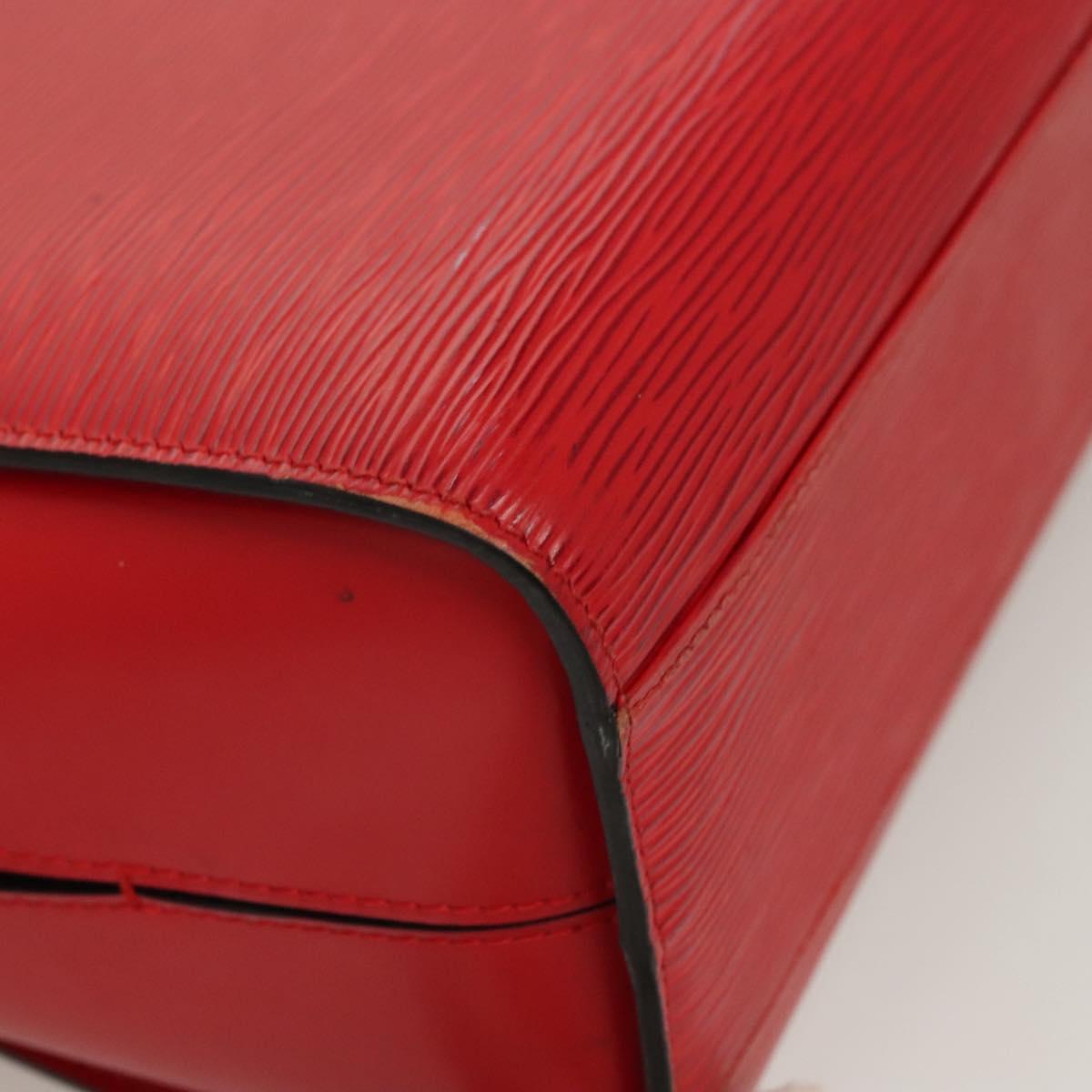 LOUIS VUITTON Epi Duplex Tote Bag Red M52427 LV Auth 129844