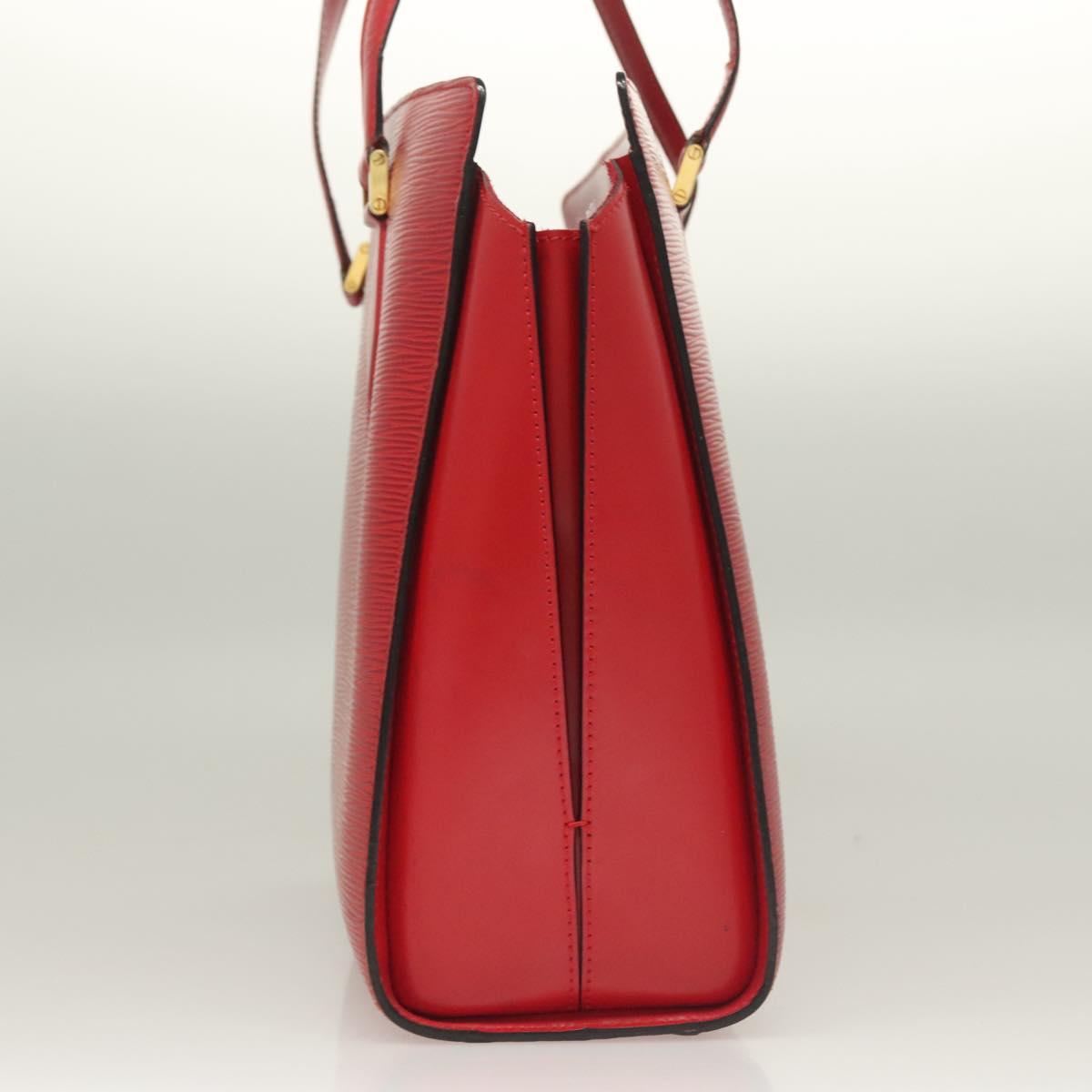 LOUIS VUITTON Epi Duplex Tote Bag Red M52427 LV Auth 129844