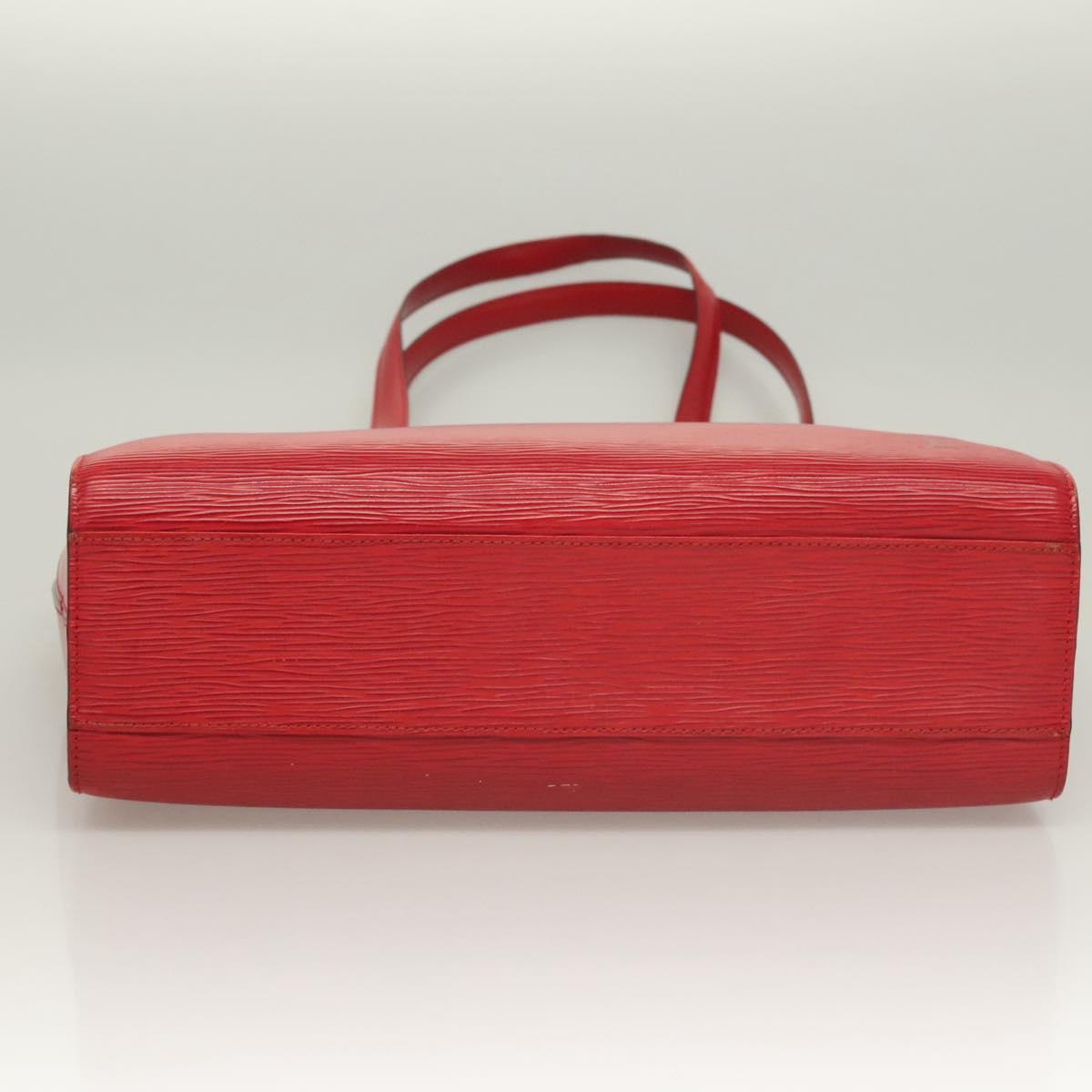 LOUIS VUITTON Epi Duplex Tote Bag Red M52427 LV Auth 129844