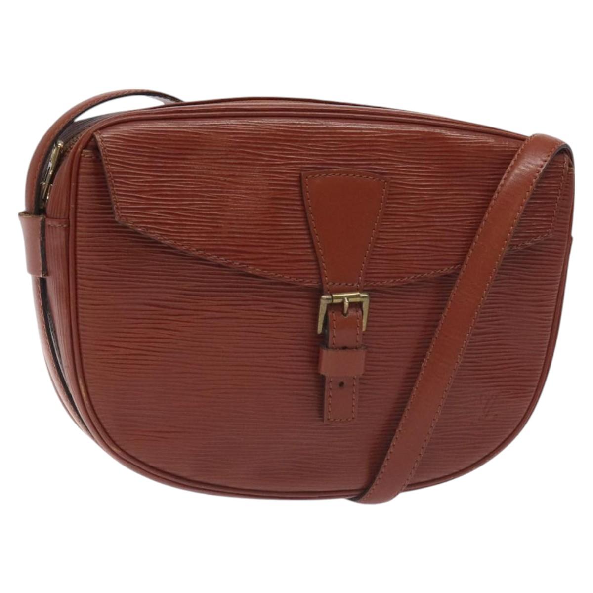 LOUIS VUITTON Epi Jeune FilleMM Shoulder Bag Brown M52153 LV Auth 129846