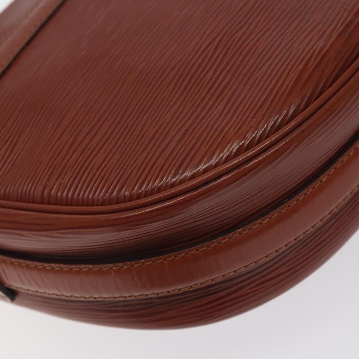 LOUIS VUITTON Epi Jeune FilleMM Shoulder Bag Brown M52153 LV Auth 129846