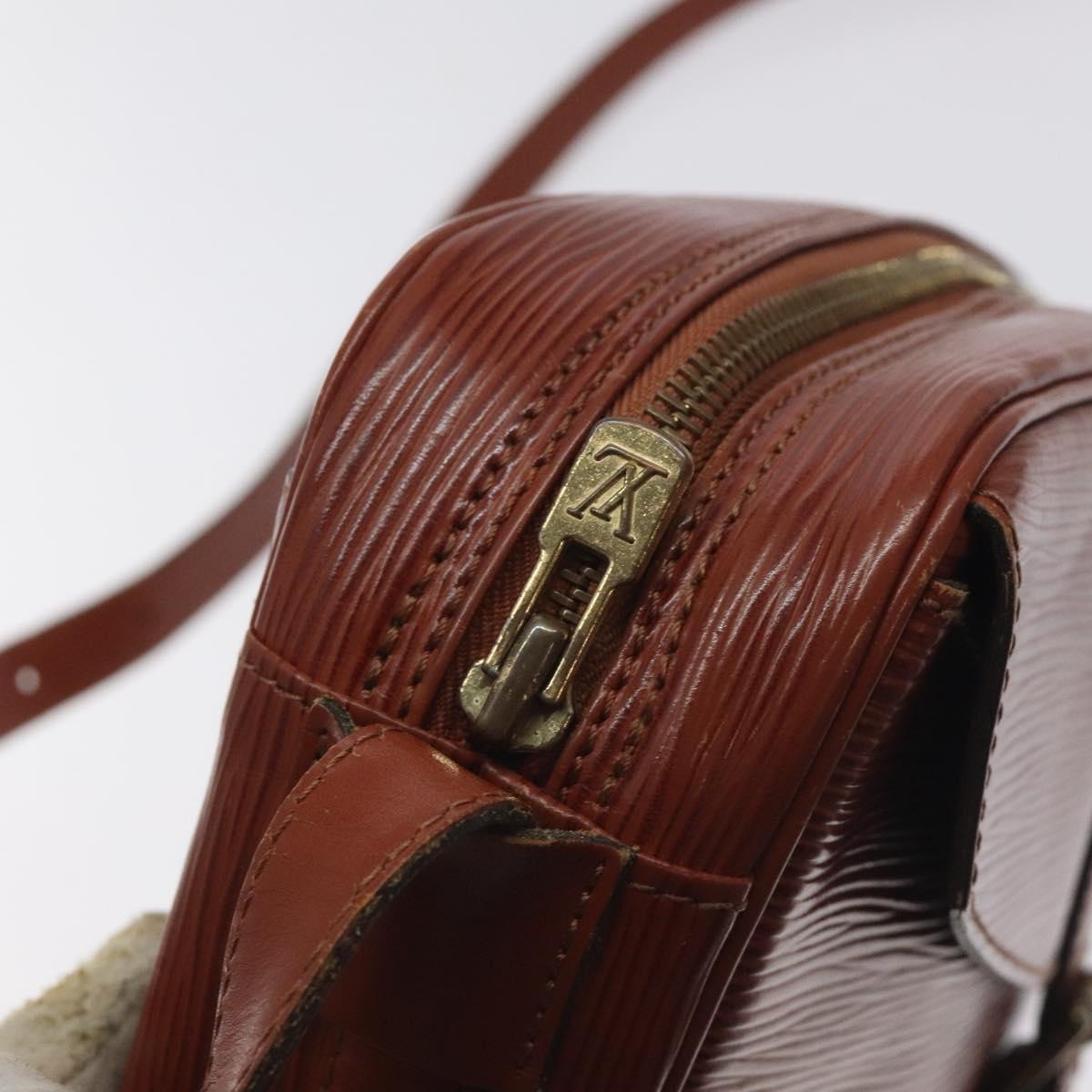 LOUIS VUITTON Epi Jeune FilleMM Shoulder Bag Brown M52153 LV Auth 129846