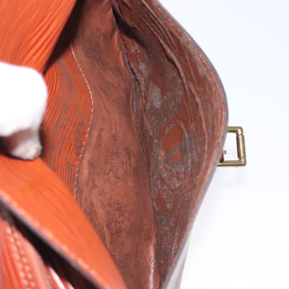 LOUIS VUITTON Epi Jeune FilleMM Shoulder Bag Brown M52153 LV Auth 129846