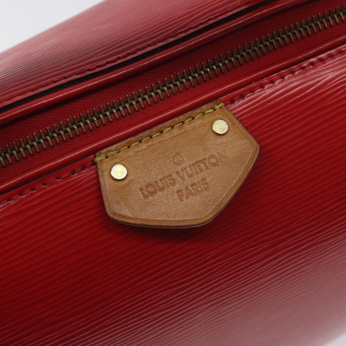 LOUIS VUITTON Epi Dock PM Hand Bag Red M93246 LV Auth 129848