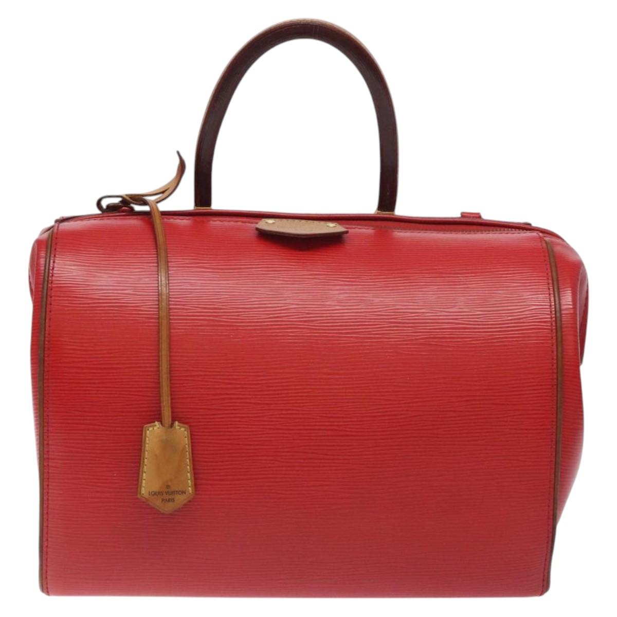 LOUIS VUITTON Epi Dock PM Hand Bag Red M93246 LV Auth 129848
