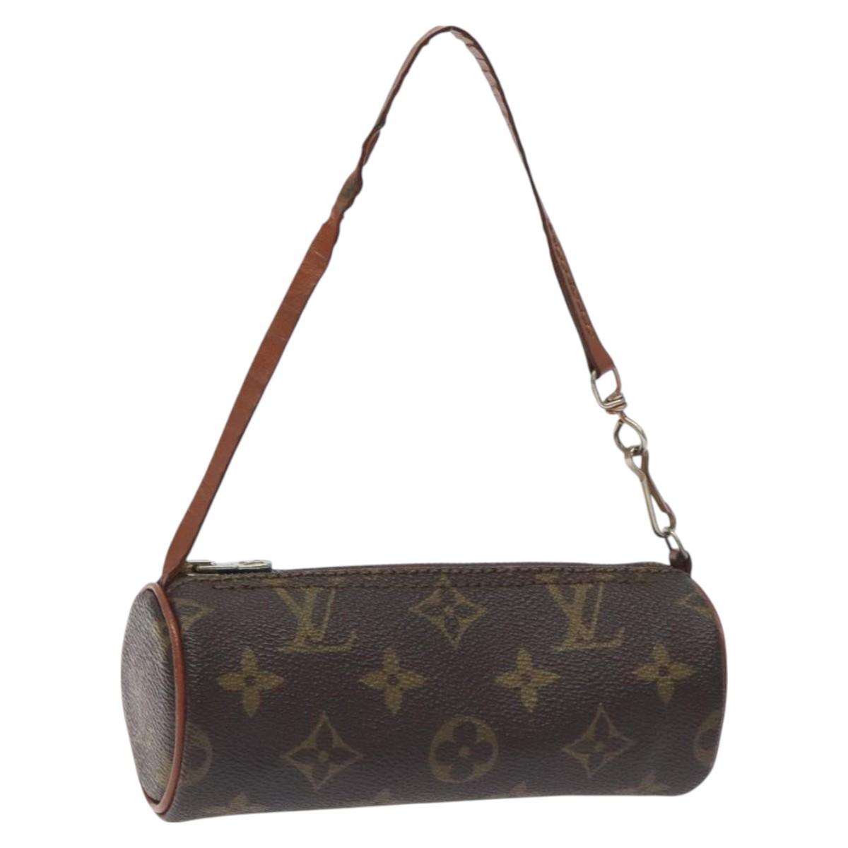 LOUIS VUITTON Monogram Papillon Pouch LV Auth 129857