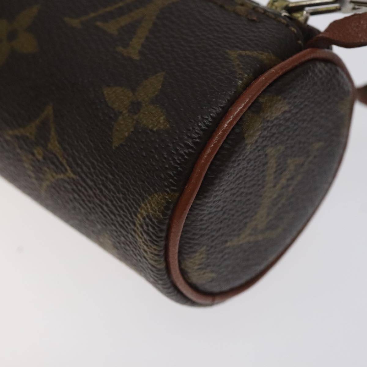 LOUIS VUITTON Monogram Papillon Pouch LV Auth 129857