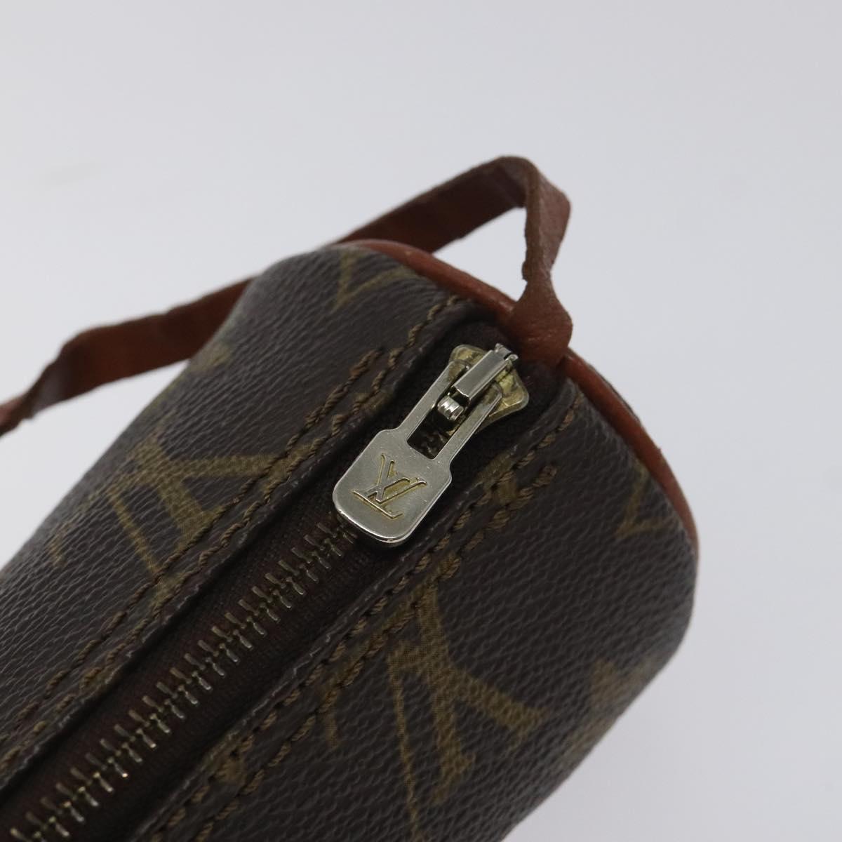LOUIS VUITTON Monogram Papillon Pouch LV Auth 129857