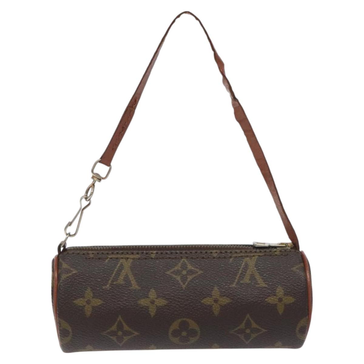LOUIS VUITTON Monogram Papillon Pouch LV Auth 129857