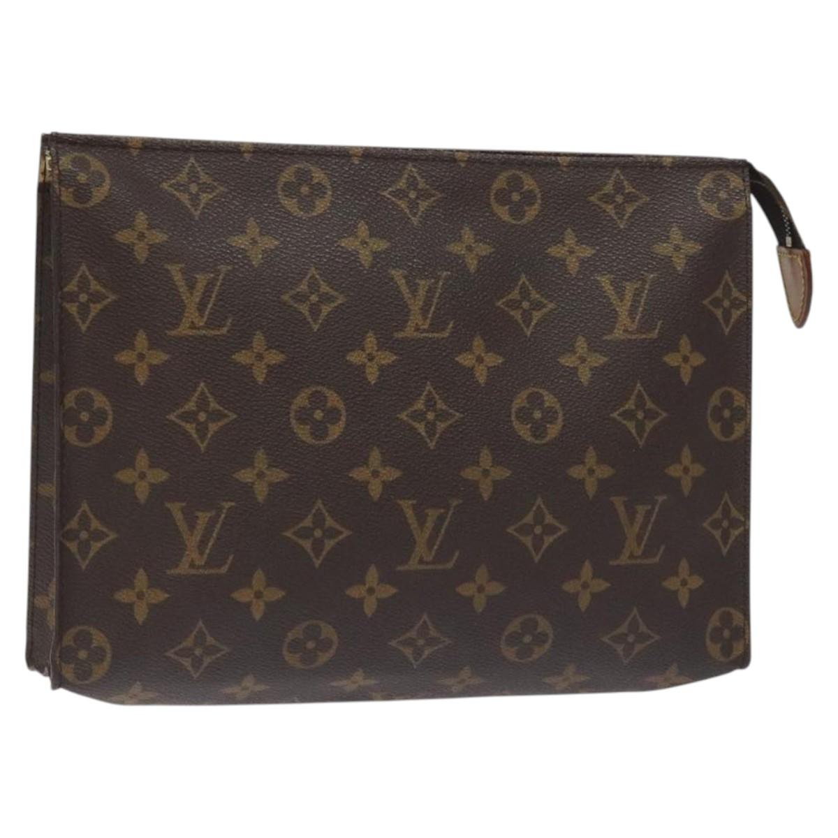 LOUIS VUITTON Monogram Poche Toilette 26 Pouch M47542 LV Auth 129865