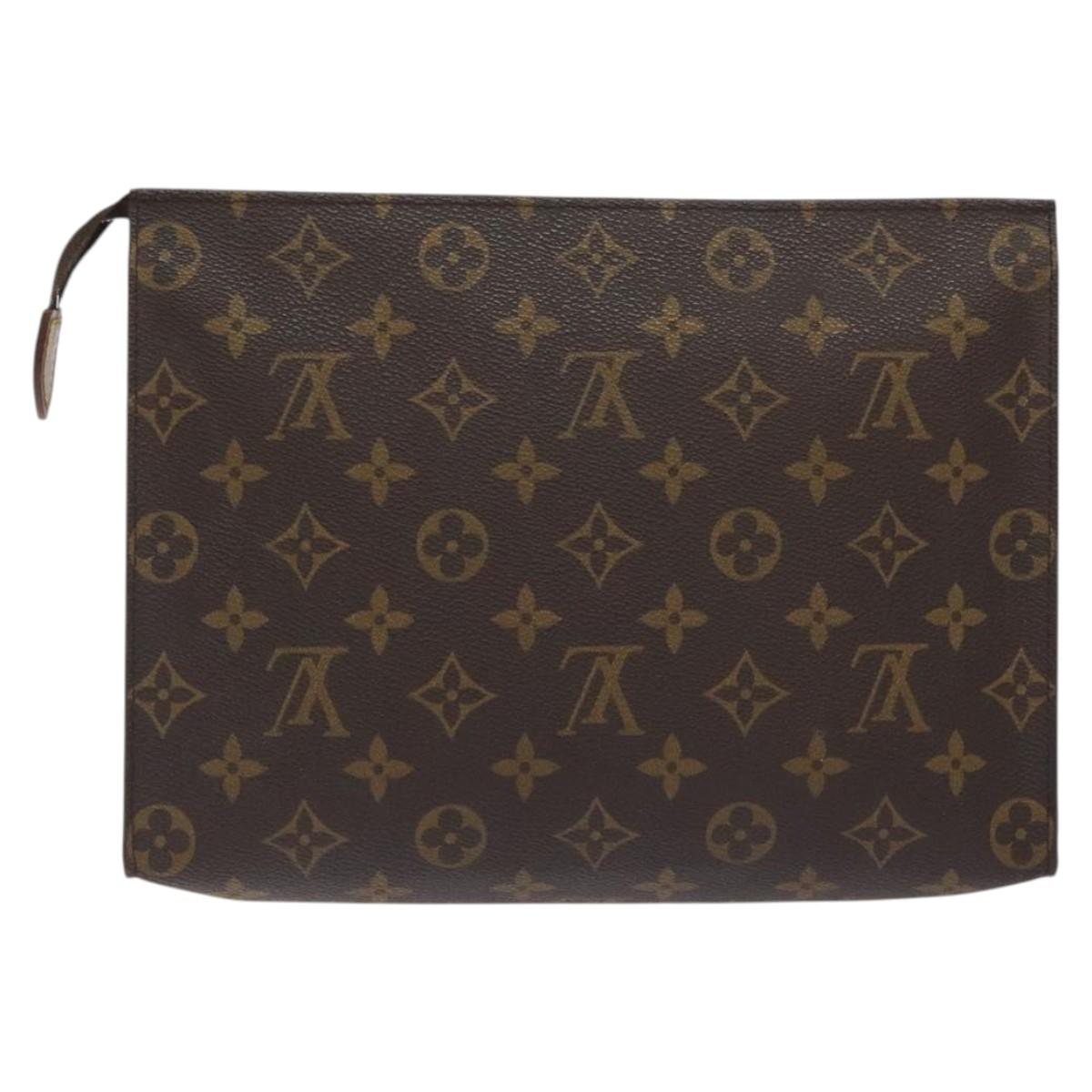 LOUIS VUITTON Monogram Poche Toilette 26 Pouch M47542 LV Auth 129865