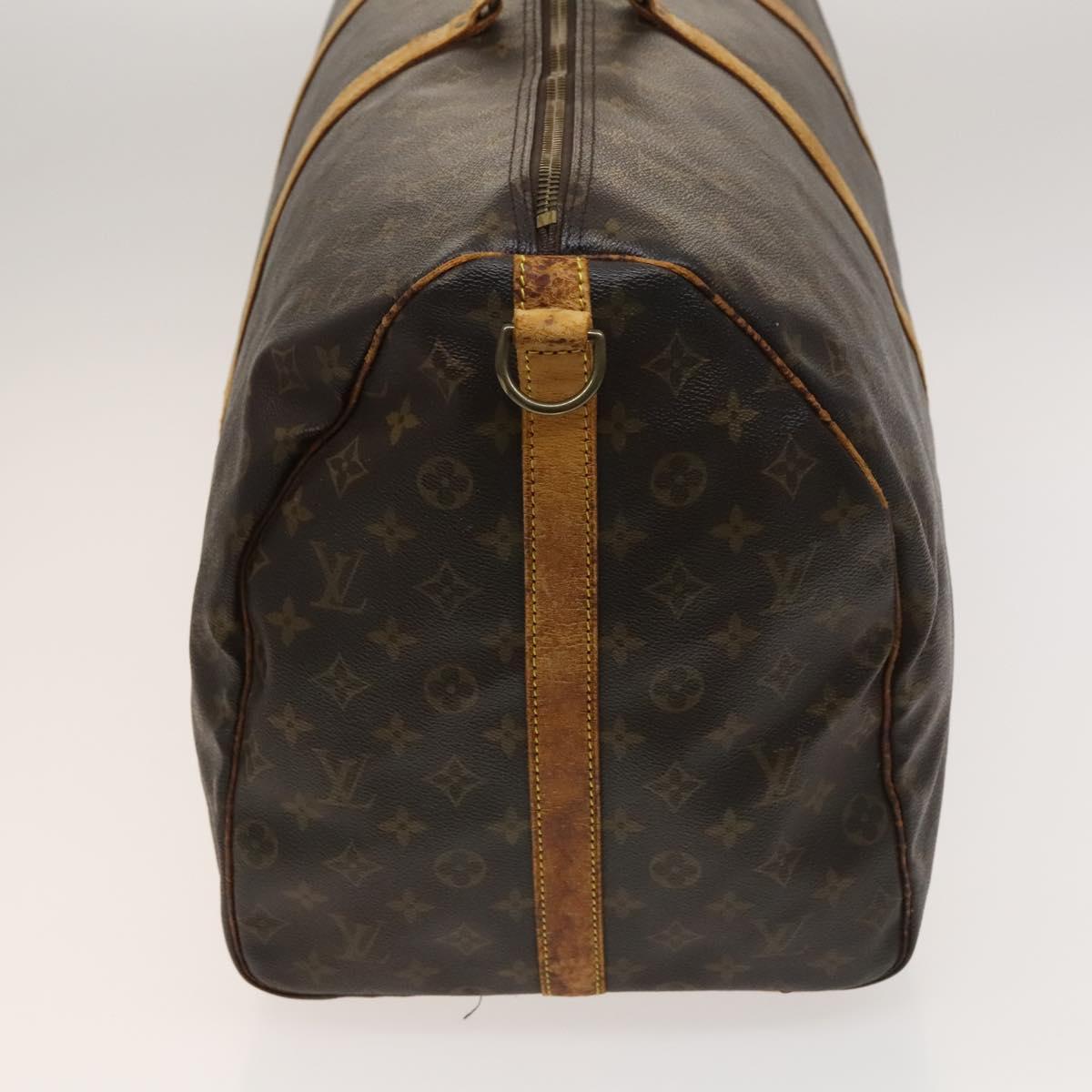 LOUIS VUITTON Monogram Keepall Bandouliere 60 Boston Bag M41412 LV Auth 129880