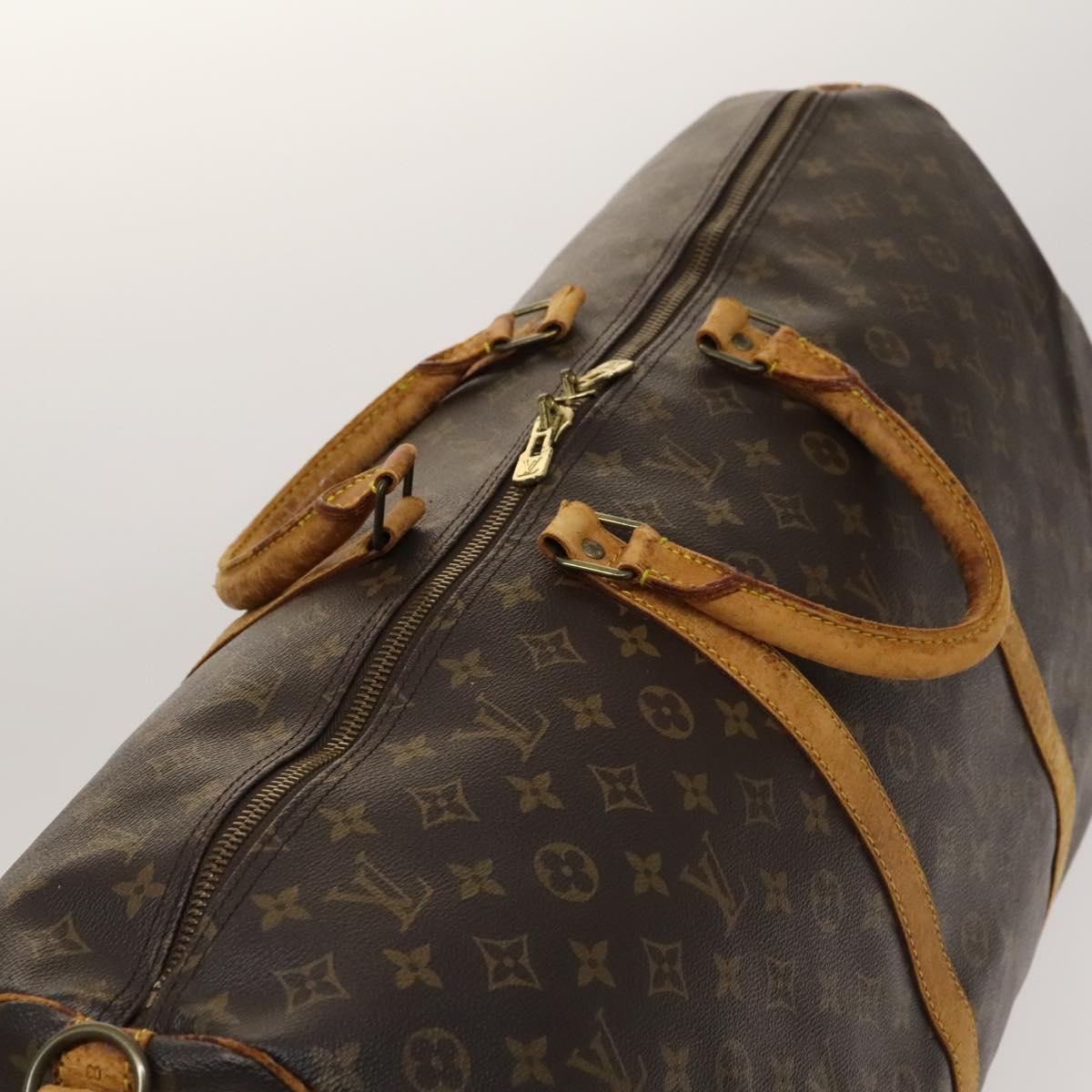 LOUIS VUITTON Monogram Keepall Bandouliere 60 Boston Bag M41412 LV Auth 129880