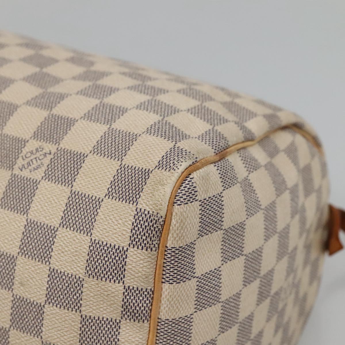 LOUIS VUITTON Damier Azur Speedy 30 Hand Bag N41533 LV Auth 129882