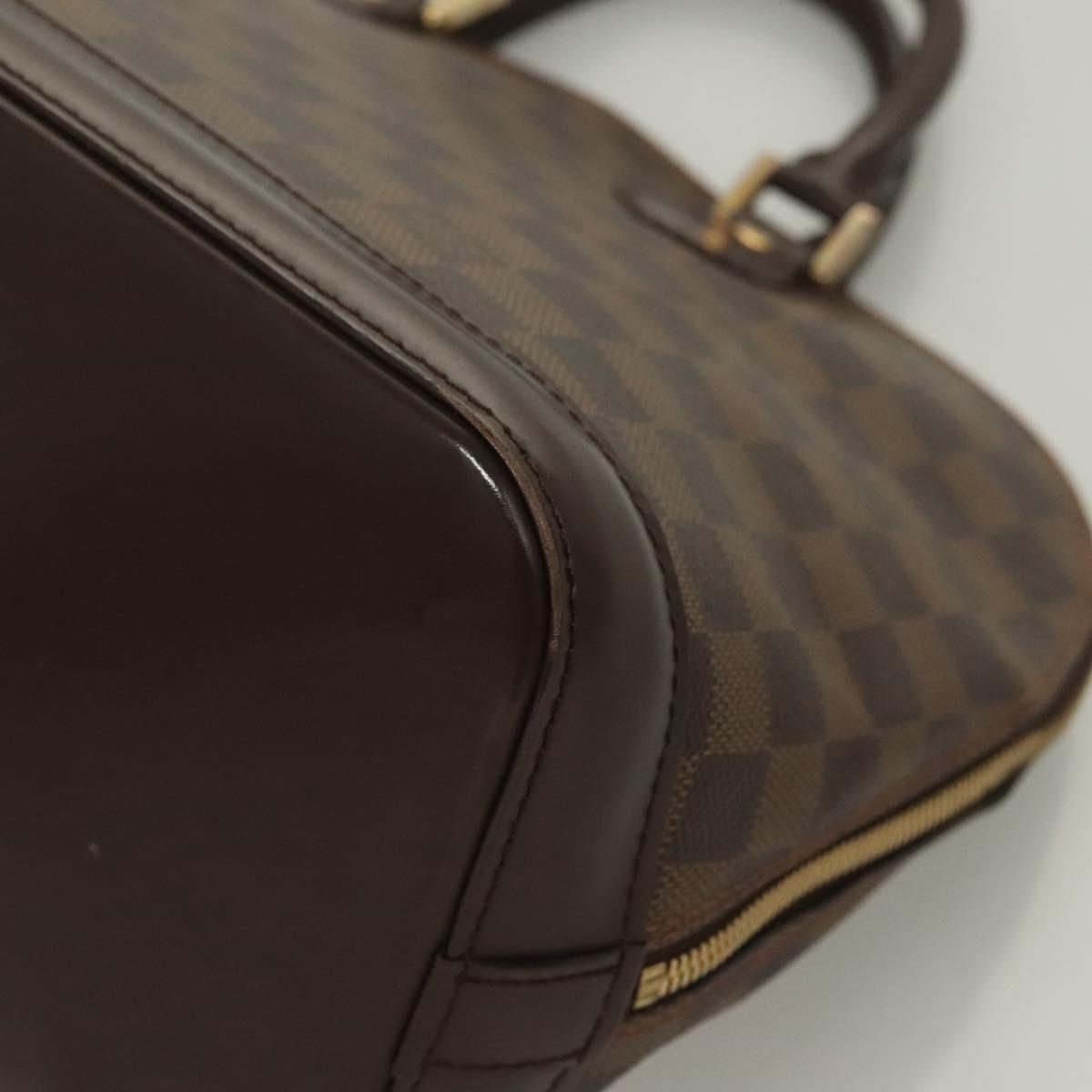 LOUIS VUITTON Damier Ebene Alma Hand Bag N51131 LV Auth 129885