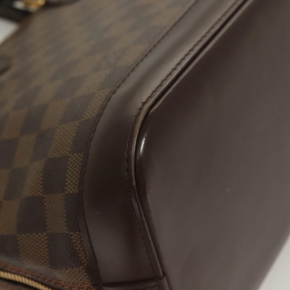 LOUIS VUITTON Damier Ebene Alma Hand Bag N51131 LV Auth 129885