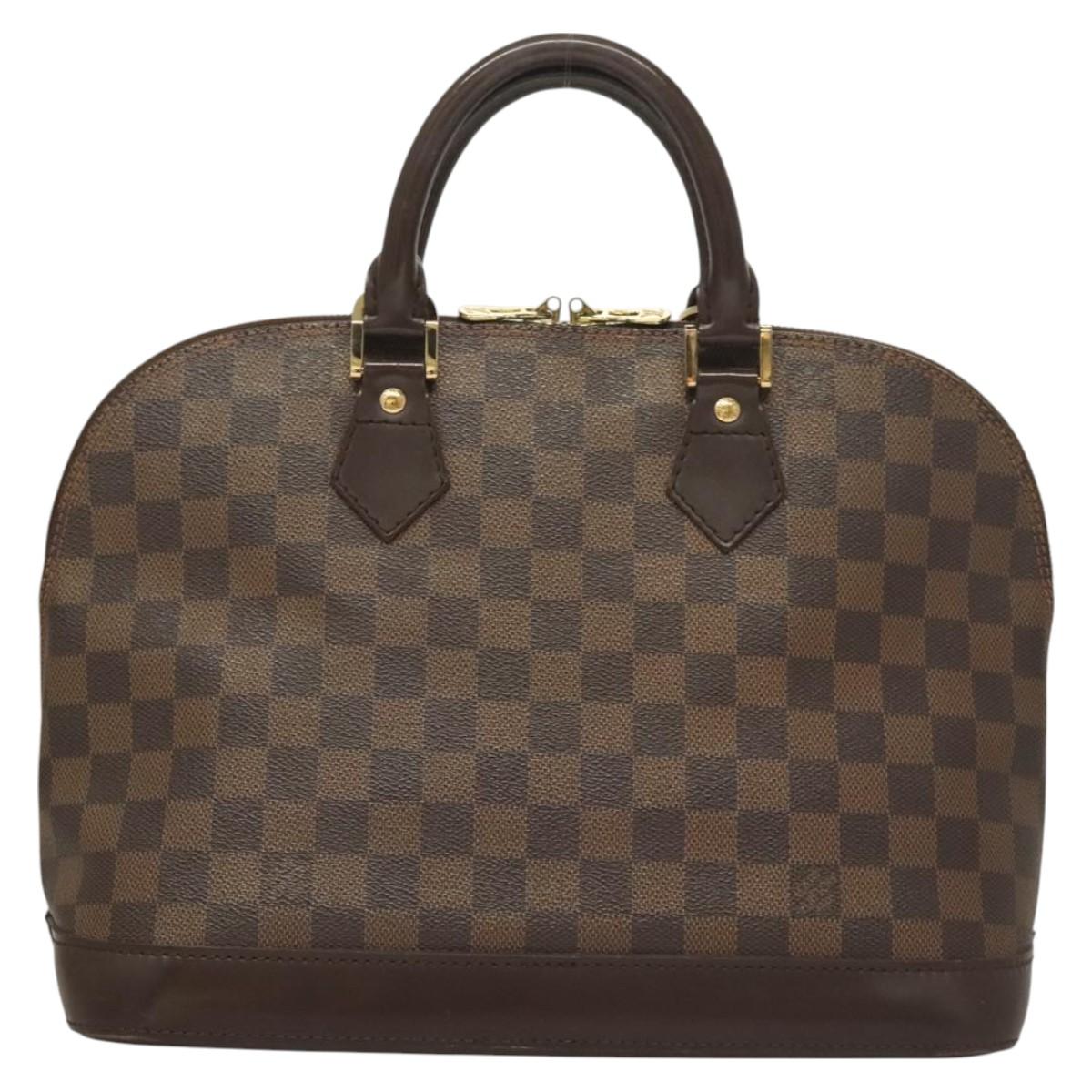LOUIS VUITTON Damier Ebene Alma Hand Bag N51131 LV Auth 129885