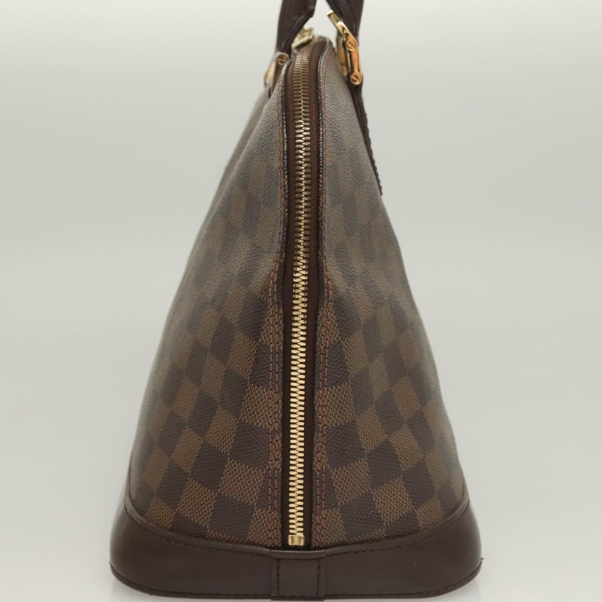 LOUIS VUITTON Damier Ebene Alma Hand Bag N51131 LV Auth 129885