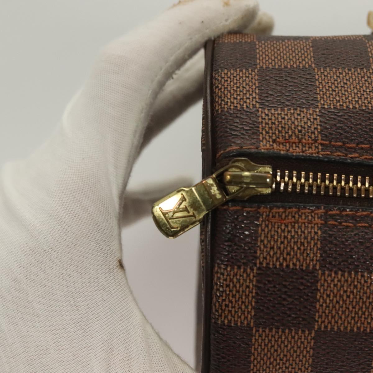 LOUIS VUITTON Damier Ebene Papillon 30 Hand Bag N51303 LV Auth 129886